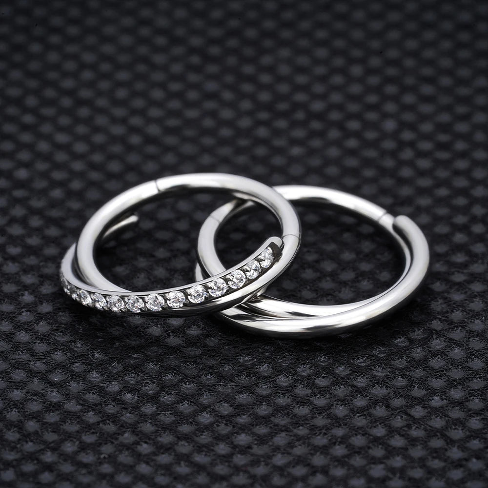 Hoops diamond earring
