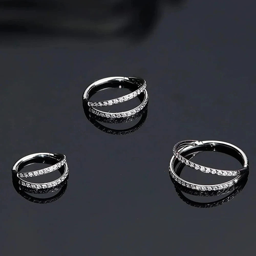 Hoops diamond earring