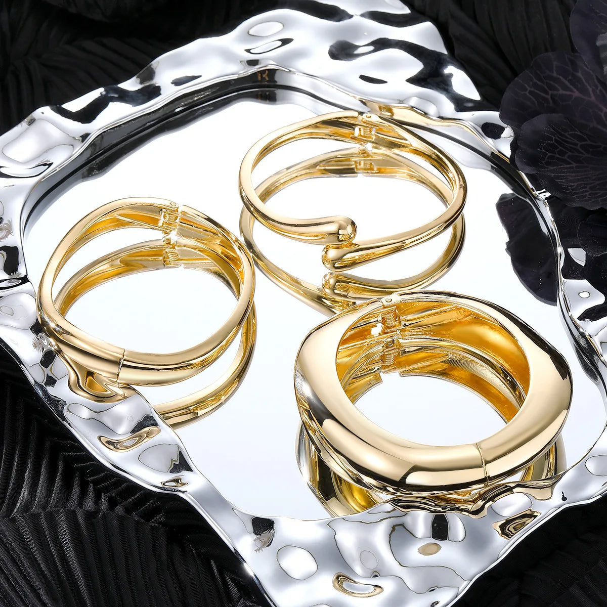 Crown Ember Heartline Cuffs
