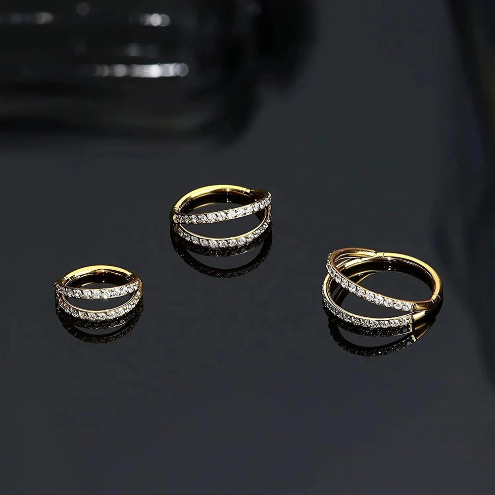 Hoops diamond earring