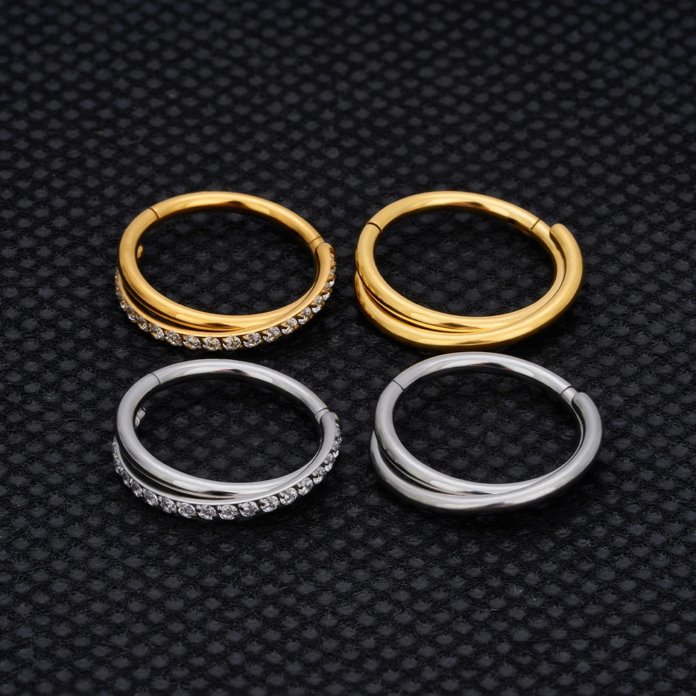 Hoops diamond earring